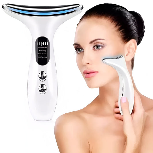 Dispositivo de belleza para cuello y rostro con microcorriente EMS